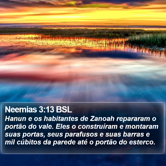 Neemias 3:13 BSL Bible Study