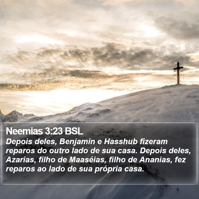 Neemias 3:23 BSL Bible Study