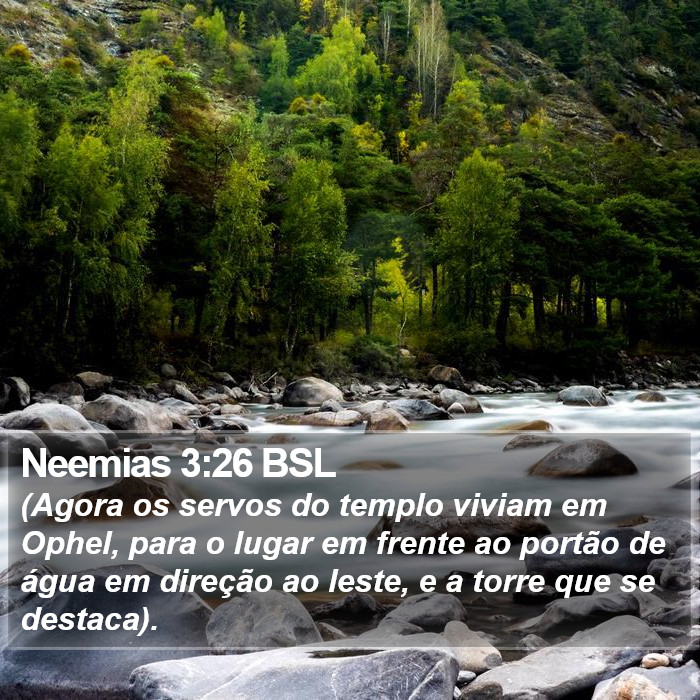 Neemias 3:26 BSL Bible Study