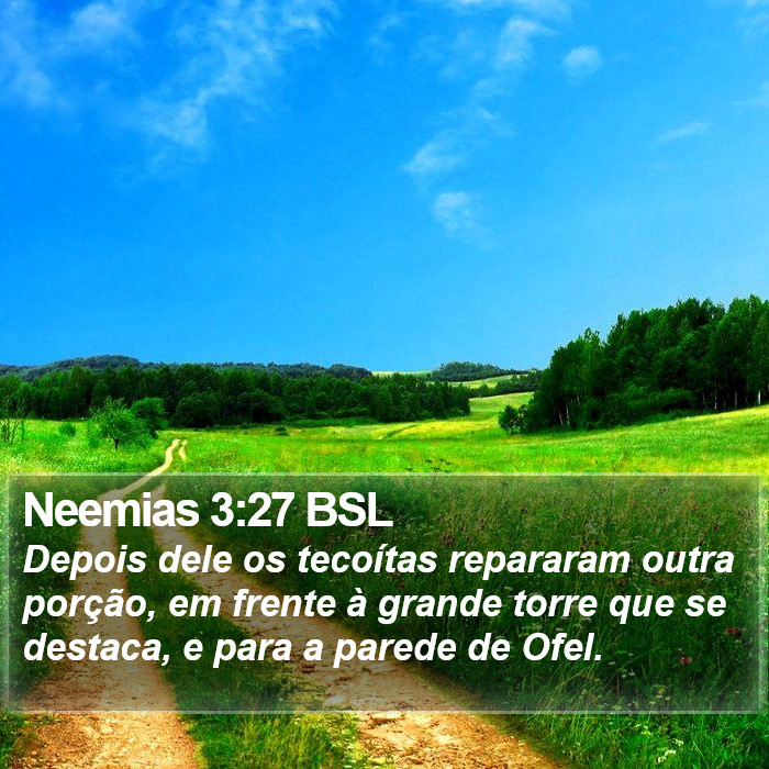 Neemias 3:27 BSL Bible Study