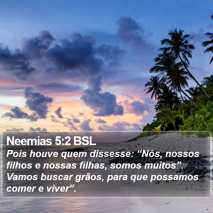 Neemias 5:2 BSL Bible Study