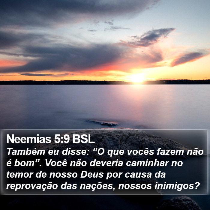 Neemias 5:9 BSL Bible Study