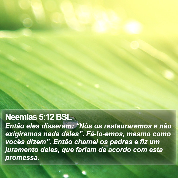 Neemias 5:12 BSL Bible Study
