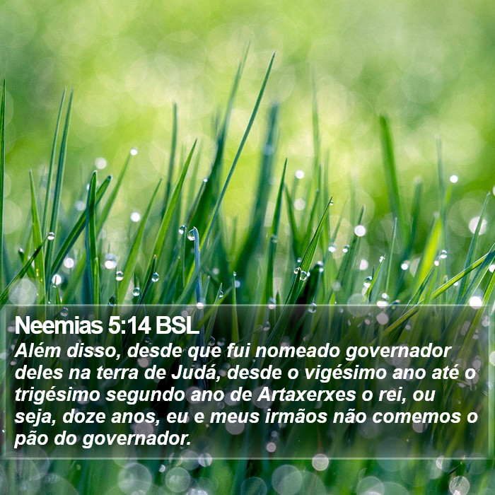 Neemias 5:14 BSL Bible Study