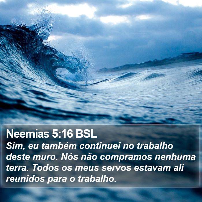 Neemias 5:16 BSL Bible Study