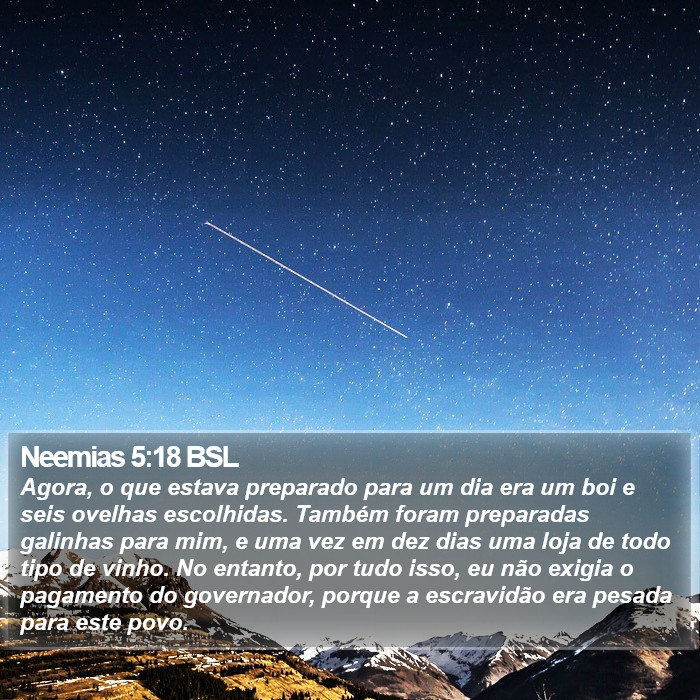 Neemias 5:18 BSL Bible Study
