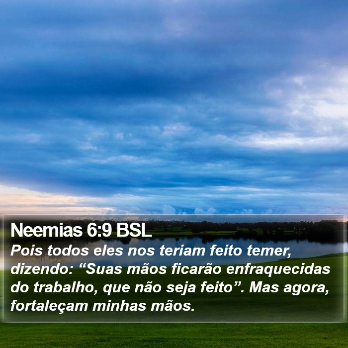 Neemias 6:9 BSL Bible Study