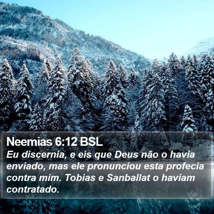 Neemias 6:12 BSL Bible Study