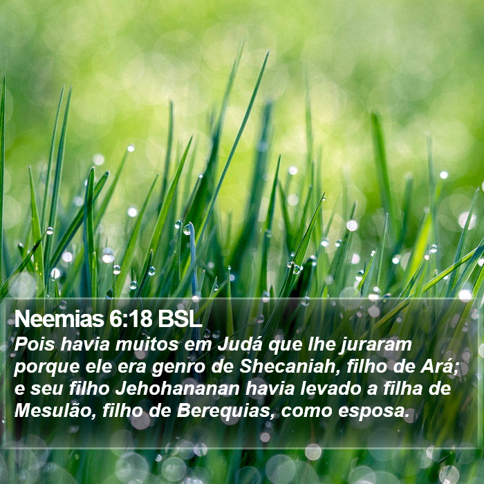 Neemias 6:18 BSL Bible Study