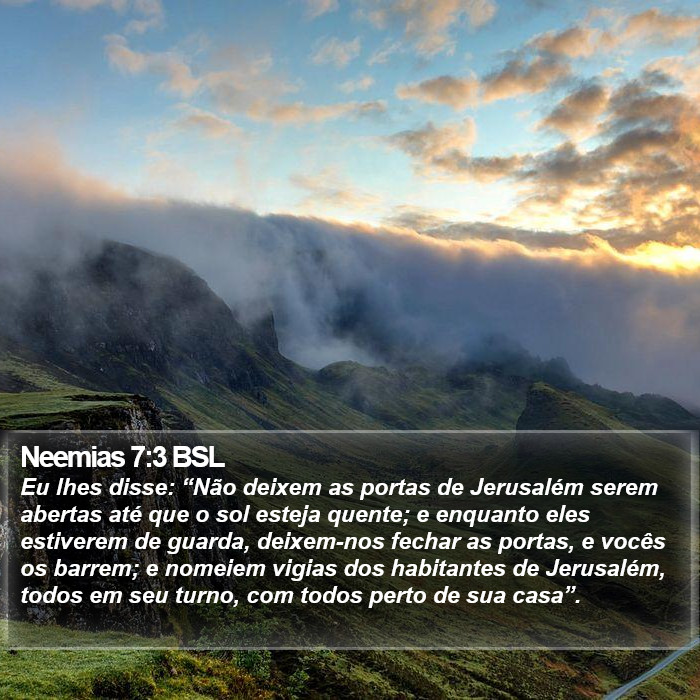 Neemias 7:3 BSL Bible Study