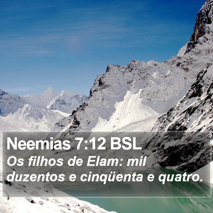 Neemias 7:12 BSL Bible Study