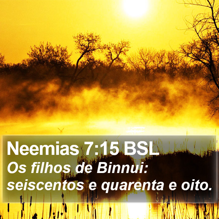 Neemias 7:15 BSL Bible Study