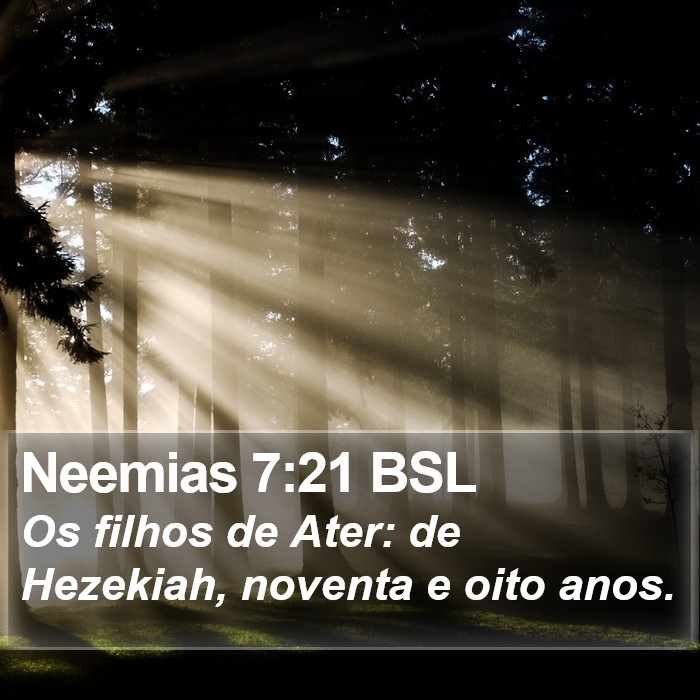 Neemias 7:21 BSL Bible Study