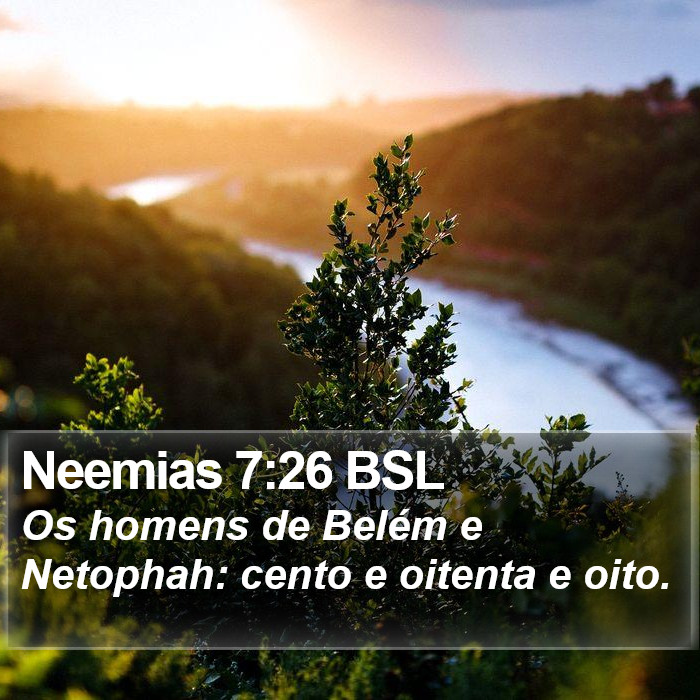 Neemias 7:26 BSL Bible Study