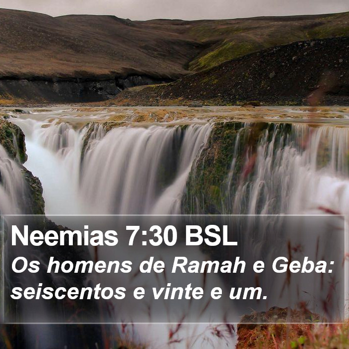 Neemias 7:30 BSL Bible Study