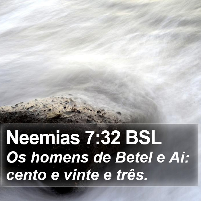 Neemias 7:32 BSL Bible Study
