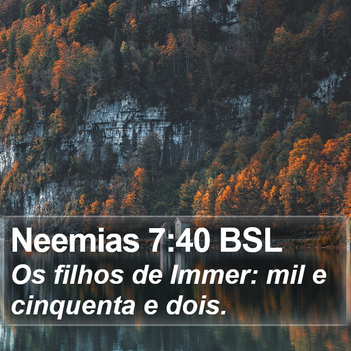Neemias 7:40 BSL Bible Study