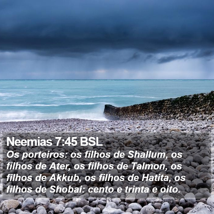 Neemias 7:45 BSL Bible Study