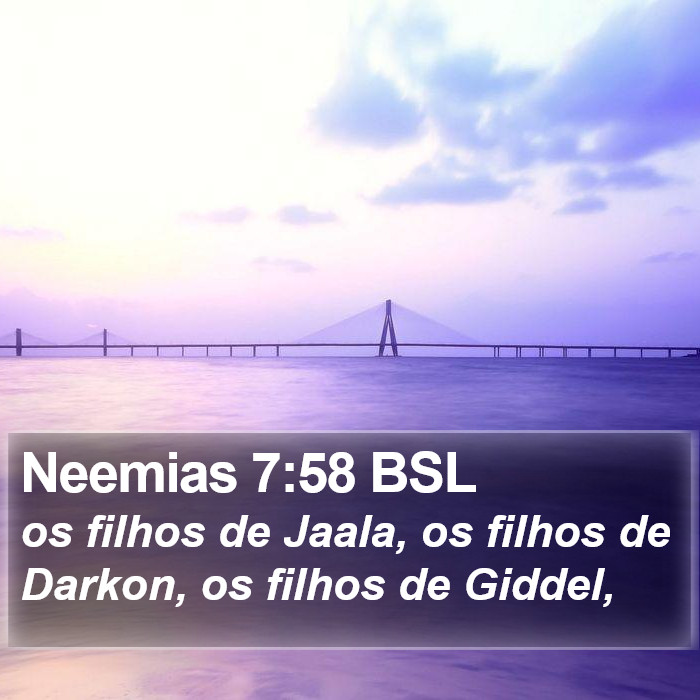 Neemias 7:58 BSL Bible Study