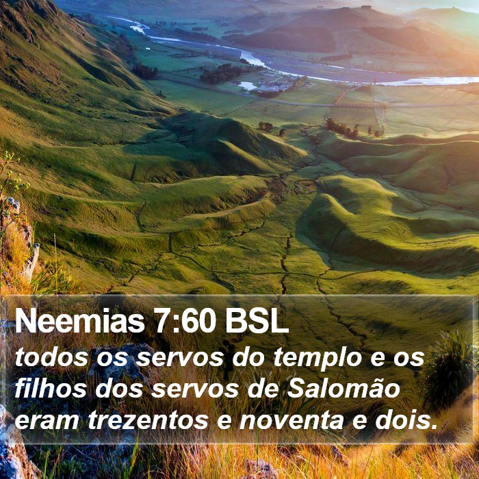 Neemias 7:60 BSL Bible Study