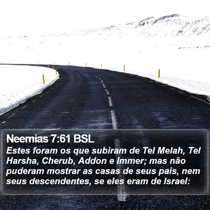 Neemias 7:61 BSL Bible Study