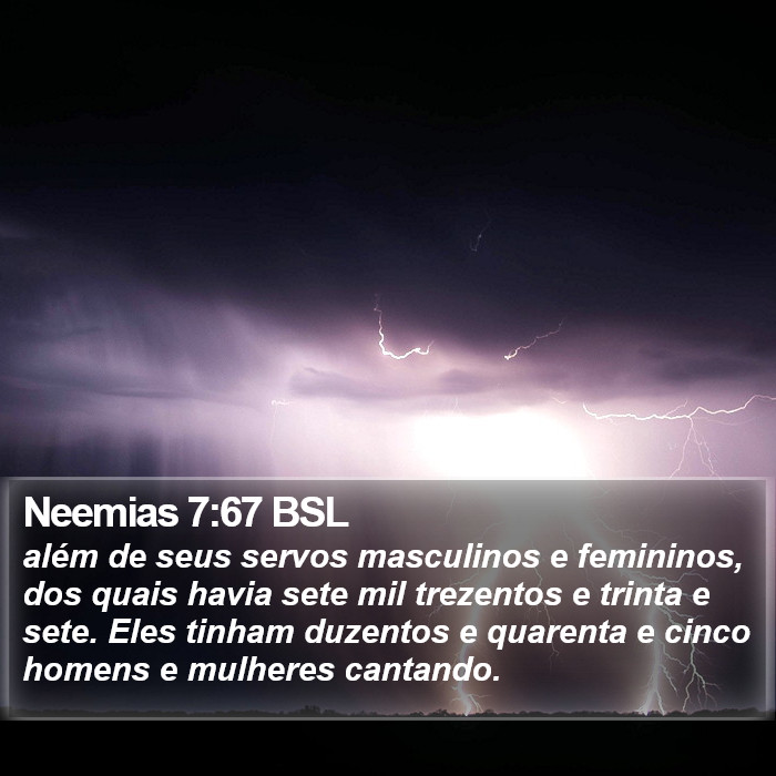 Neemias 7:67 BSL Bible Study