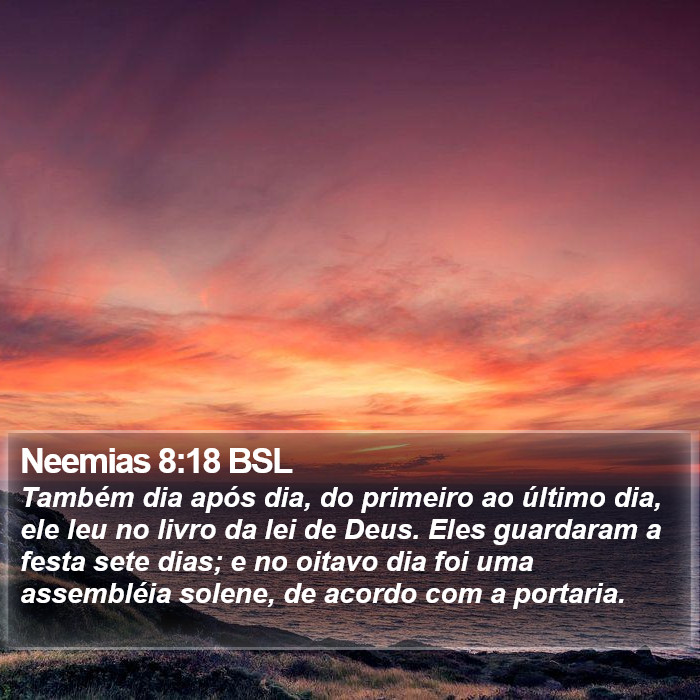 Neemias 8:18 BSL Bible Study
