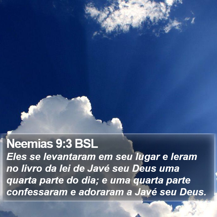 Neemias 9:3 BSL Bible Study