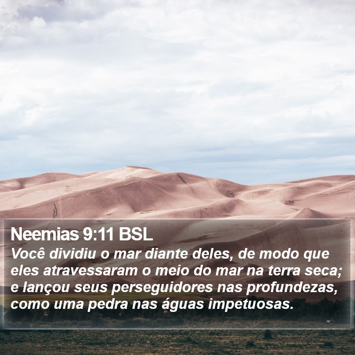 Neemias 9:11 BSL Bible Study