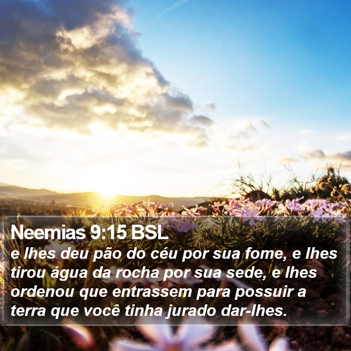 Neemias 9:15 BSL Bible Study