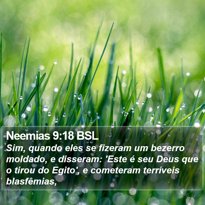 Neemias 9:18 BSL Bible Study