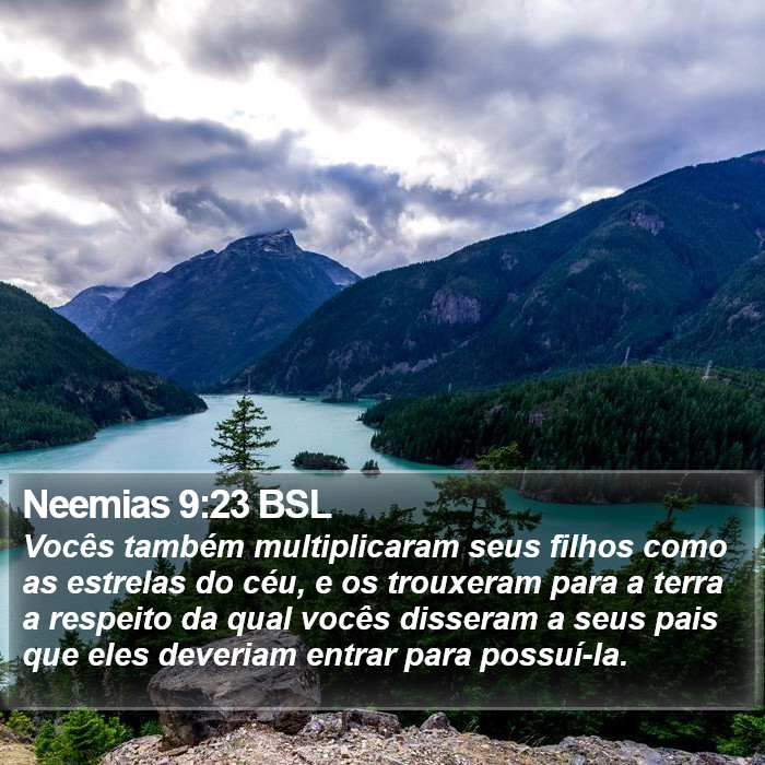 Neemias 9:23 BSL Bible Study