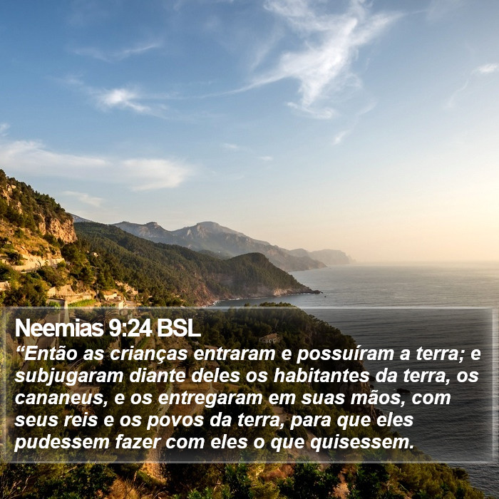 Neemias 9:24 BSL Bible Study