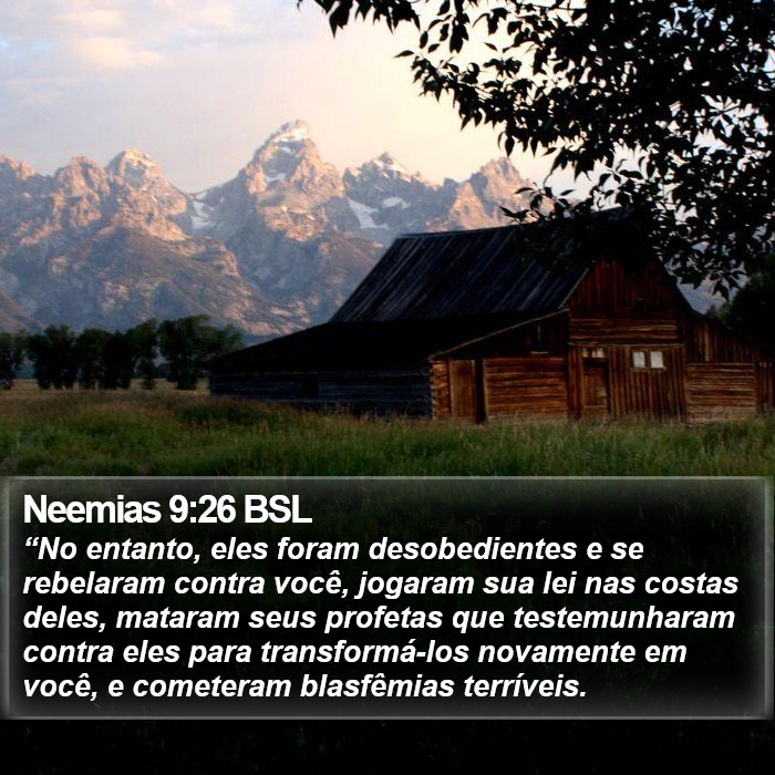 Neemias 9:26 BSL Bible Study