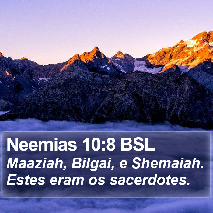 Neemias 10:8 BSL Bible Study