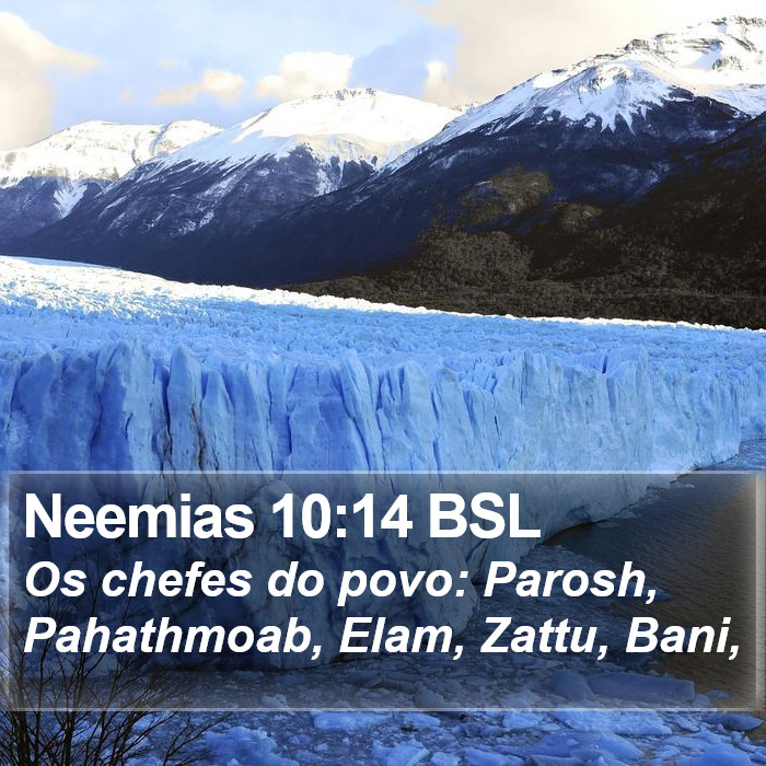 Neemias 10:14 BSL Bible Study