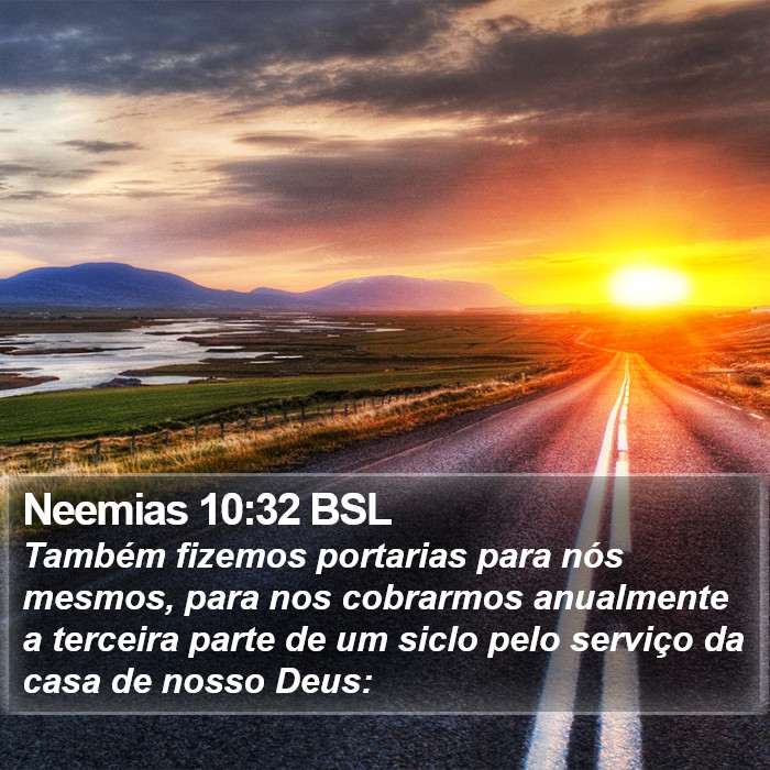 Neemias 10:32 BSL Bible Study