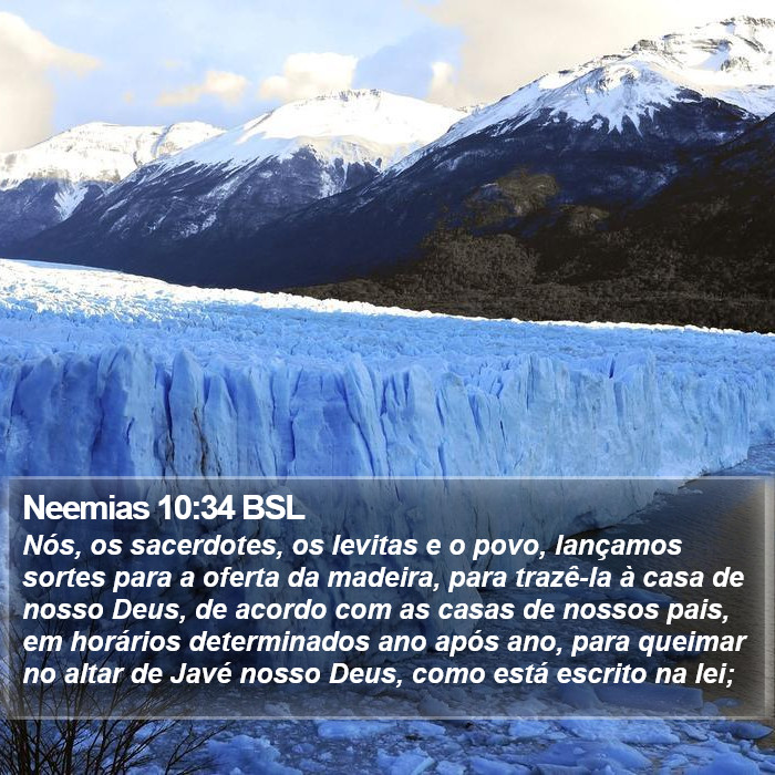 Neemias 10:34 BSL Bible Study