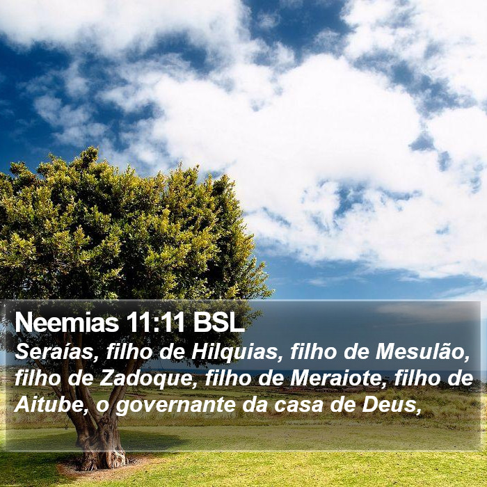 Neemias 11:11 BSL Bible Study