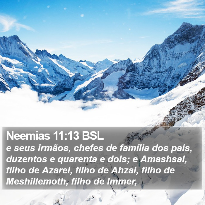 Neemias 11:13 BSL Bible Study