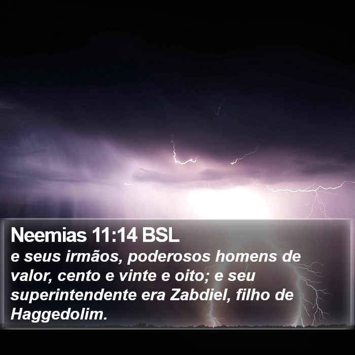 Neemias 11:14 BSL Bible Study