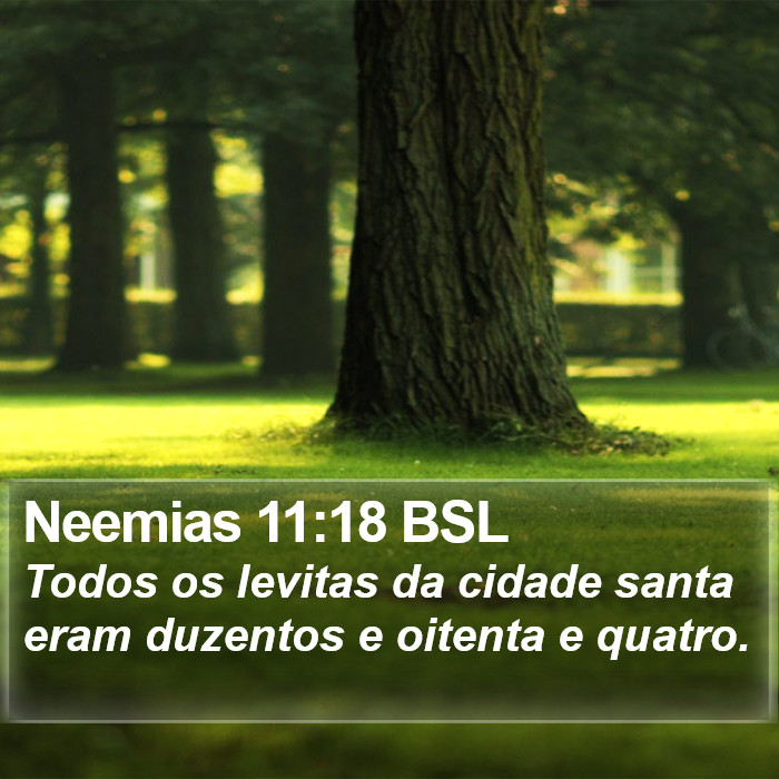 Neemias 11:18 BSL Bible Study