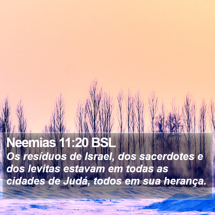 Neemias 11:20 BSL Bible Study