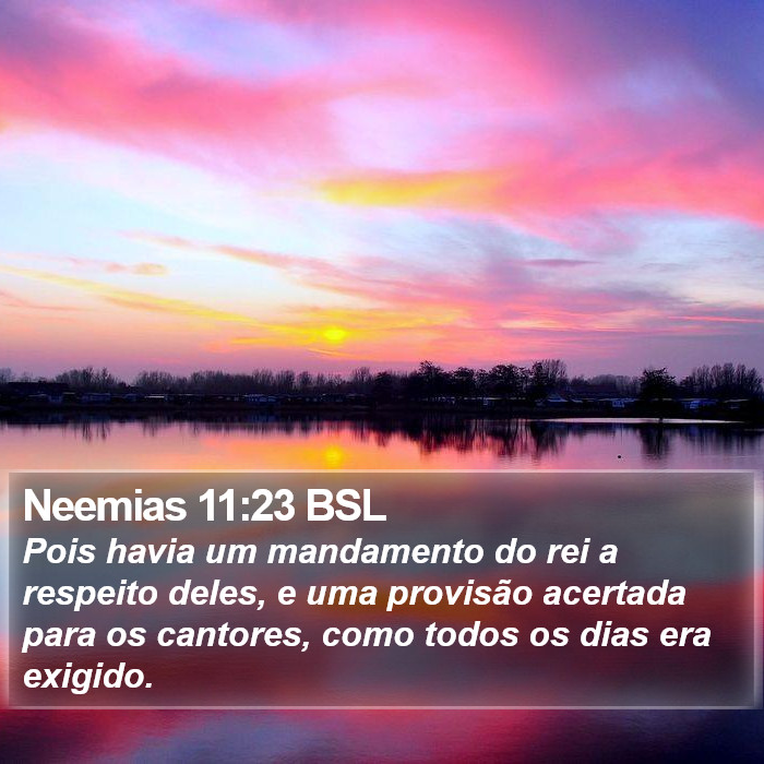 Neemias 11:23 BSL Bible Study