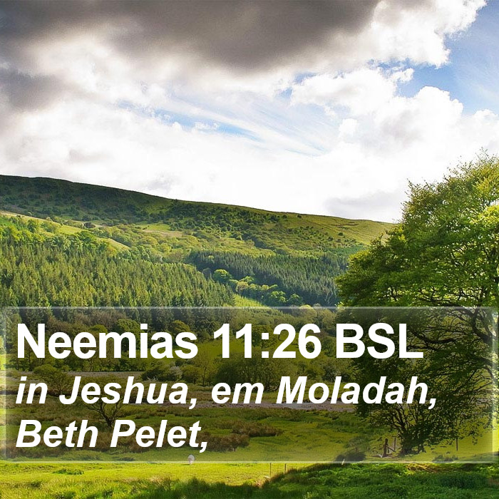 Neemias 11:26 BSL Bible Study