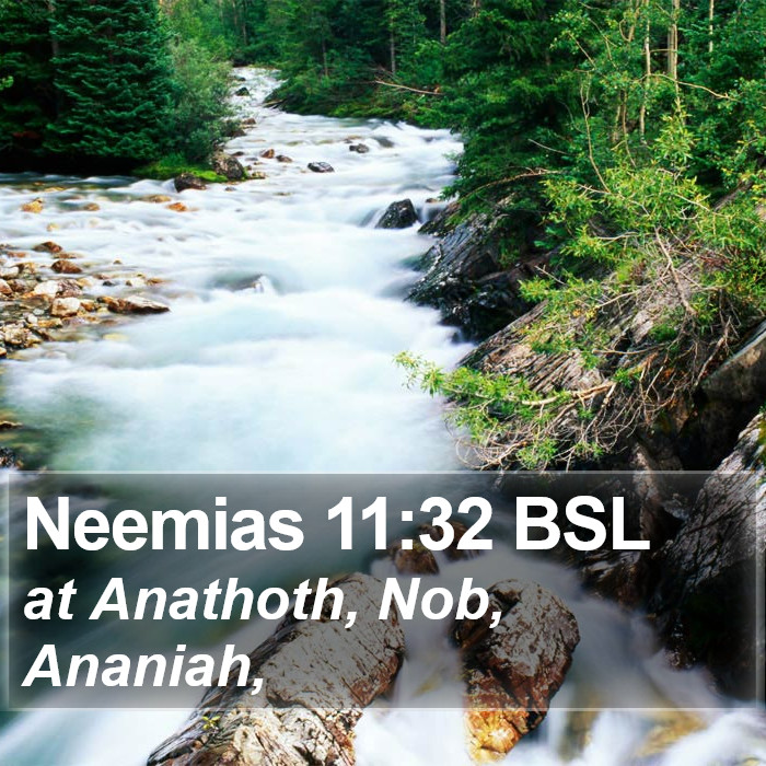 Neemias 11:32 BSL Bible Study