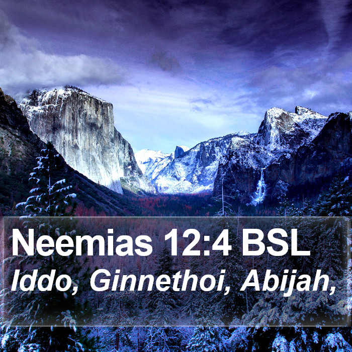 Neemias 12:4 BSL Bible Study