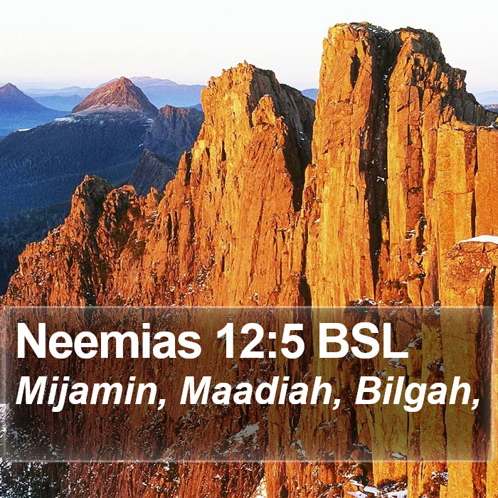 Neemias 12:5 BSL Bible Study