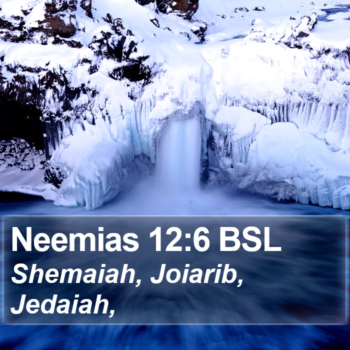 Neemias 12:6 BSL Bible Study