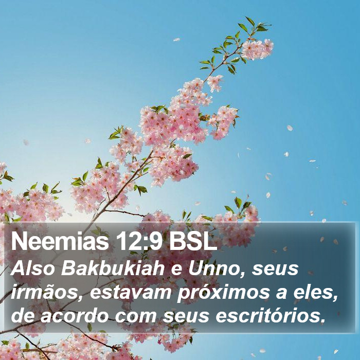 Neemias 12:9 BSL Bible Study